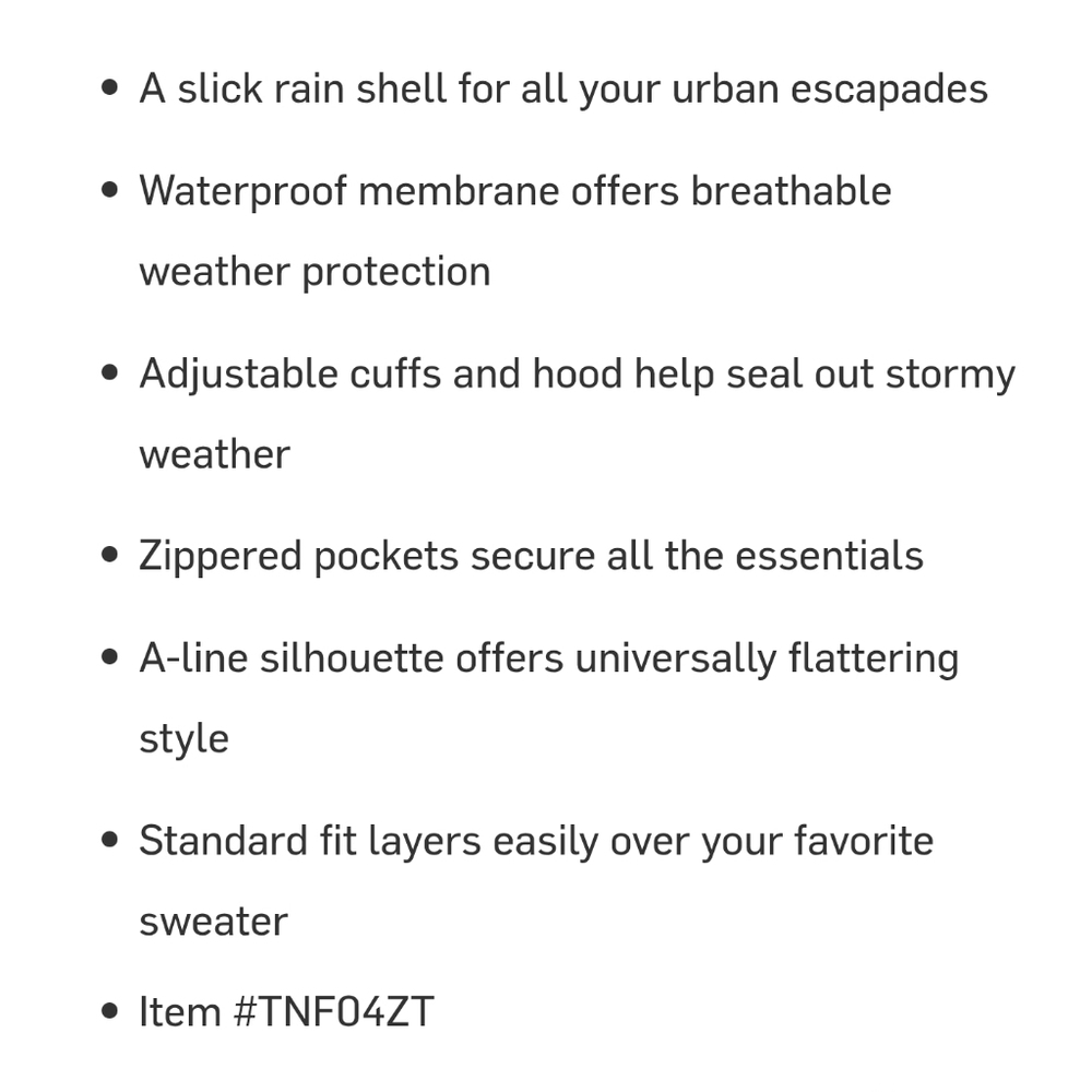 The North Face City BreezeTrench Raincoat Trench Coat‎ - Picture 5 of 11